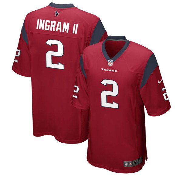 Men Houston Texans 2 Mark Ingram II Nike Red Game NFL Jersey